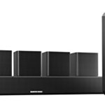 Sharper Image 5.1 Home Theater Sound System With Bluetooth Subwoofer, Sound Bar & Satellite Speakers (Black)